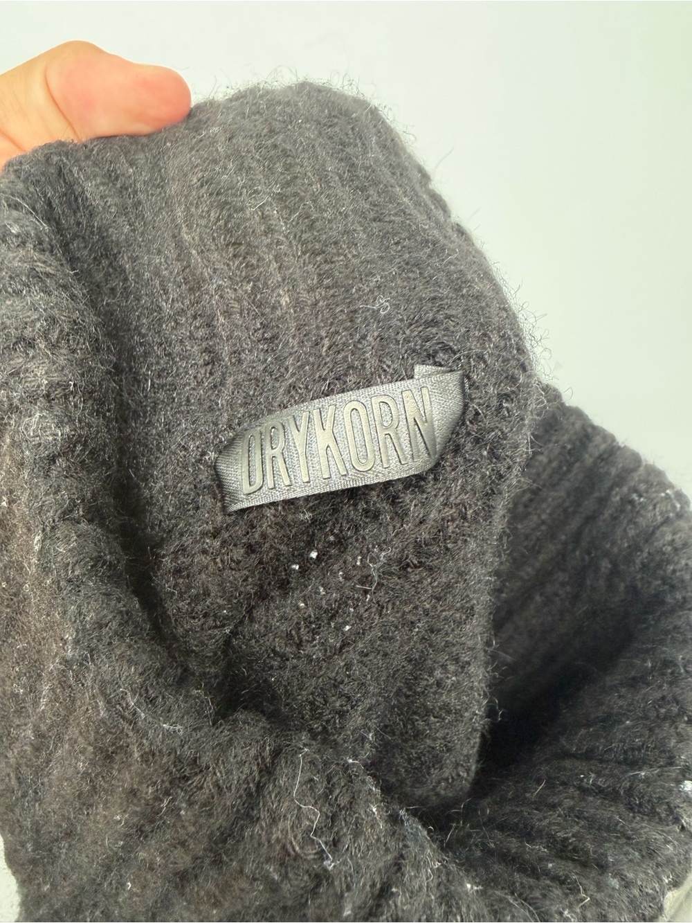 DRYKORN Black Chunky Knit Turtleneck Sweater Wool Alpaca Blend - Picture 2 of 3